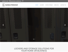 Tablet Screenshot of lockers-unlimited.com